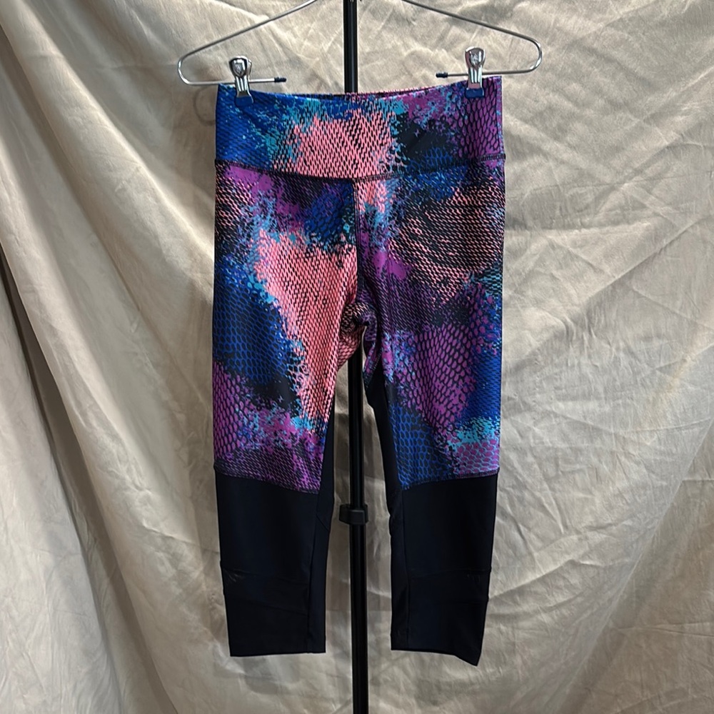 Marika Pink and Blue Leggings with High Waist